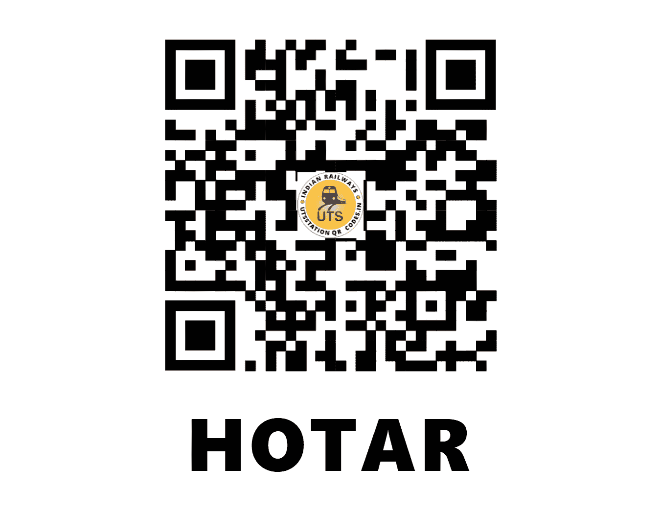 UTS QR Code for HOTAR - HT - ER (WEST BENGAL)